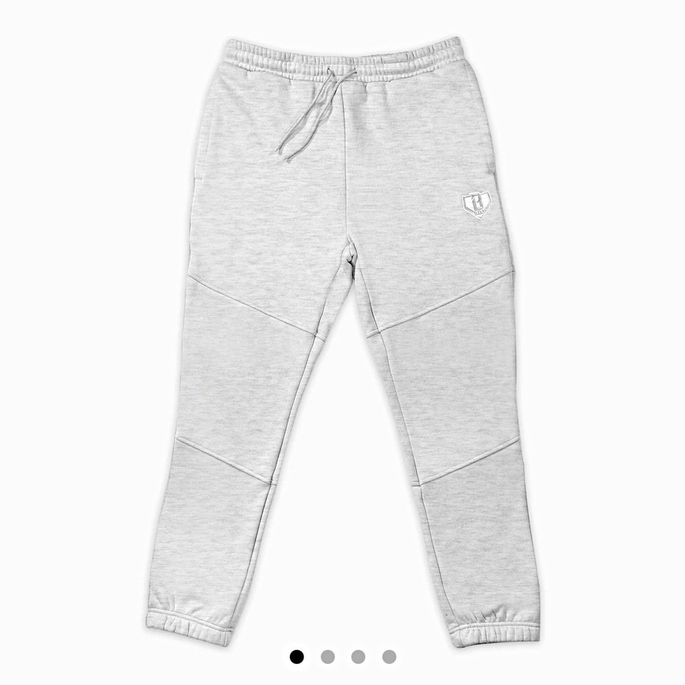 Baseball Lifestyle 101 Baseline Gray Fleece Jogger‎ Pants Men's S